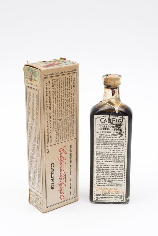 Bottle of California Syrup of Figs Faculty of Medicine, Dentistry and