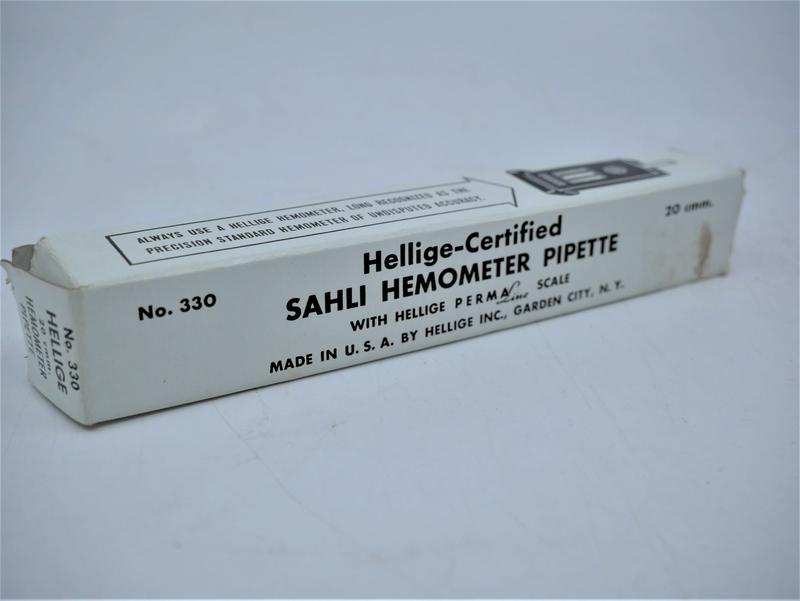 Sahli Hemometer Pipette in box Faculty of Medicine, Dentistry and
