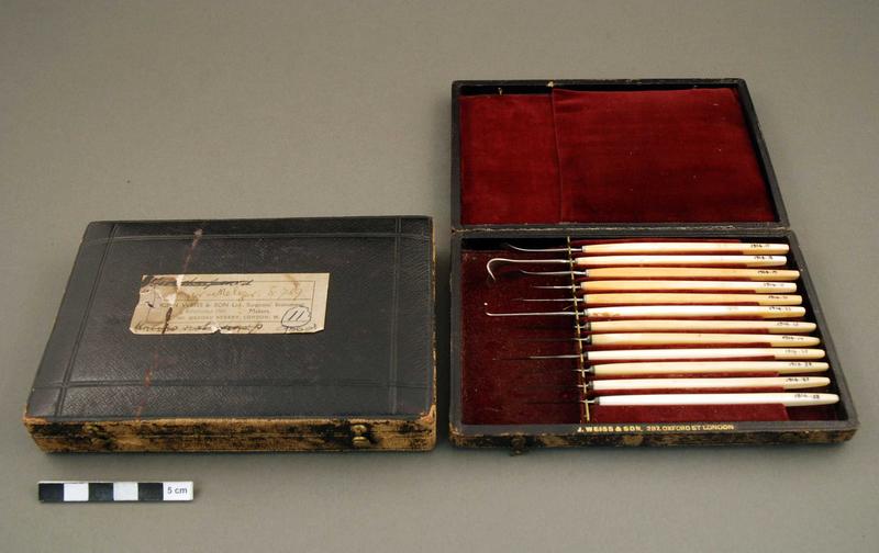 Ophthalmology instrument set Faculty of Medicine, Dentistry and Health Sciences Museums at The