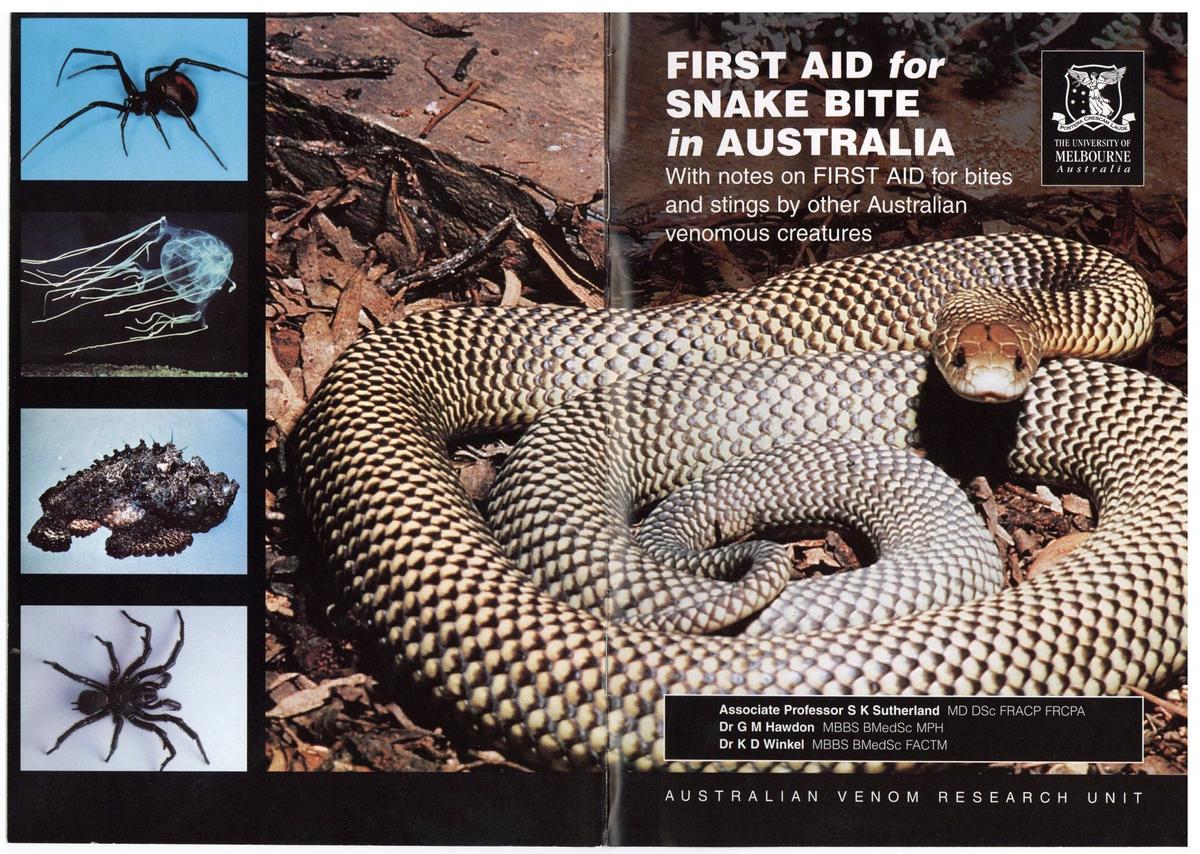 First Aid for Snake Bite in Australia Faculty of Medicine, Dentistry