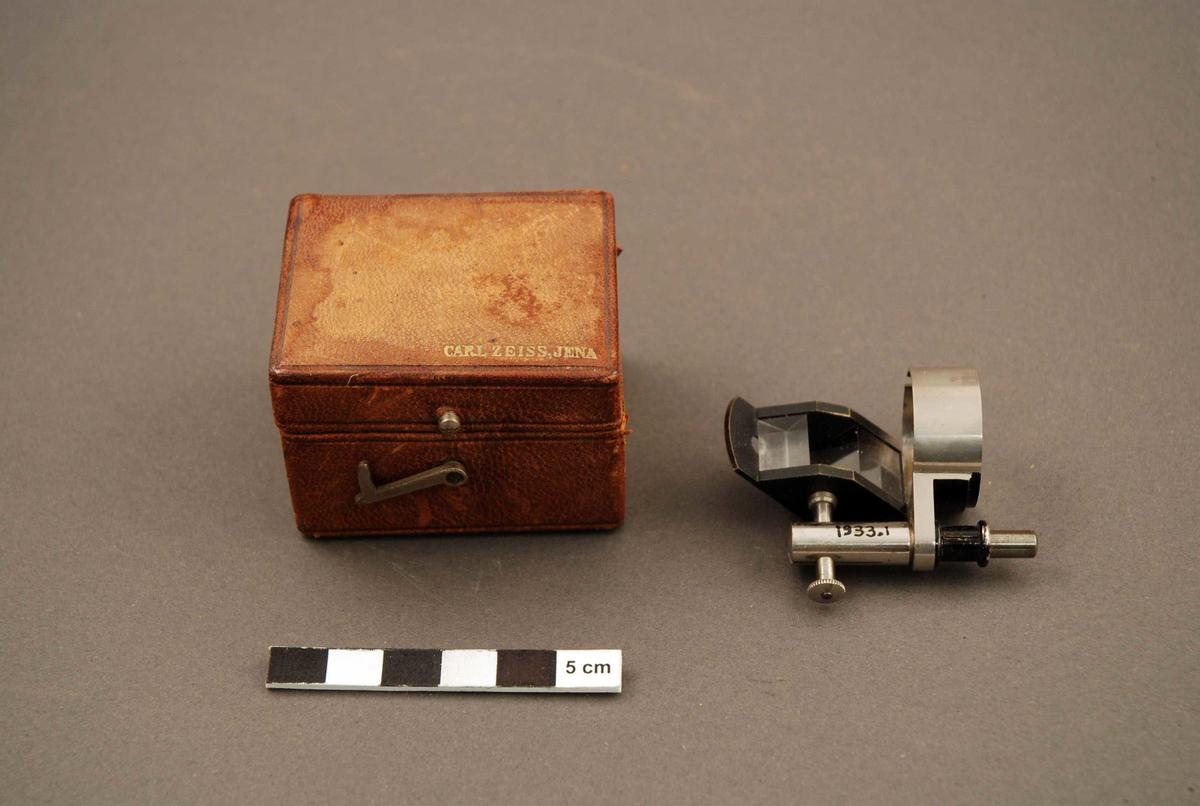 Camera lucida for attachment to microscope, in case Faculty of